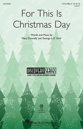 For This Is Christmas Day Three-Part Mixed choral sheet music cover